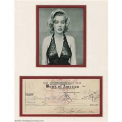 Marilyn Monroe - Signed Bank Check