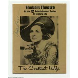 Ingrid Bergman - Autographed program, "The Constant Wife" (1975)