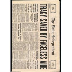 Dick Tracy - Prop Newspaper (Buena Vista, 1990)