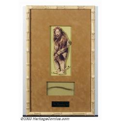 "Wizard of Oz" - Cowardly Lion Costume Lock "The Wizard Of Oz" screen featured costume artifact