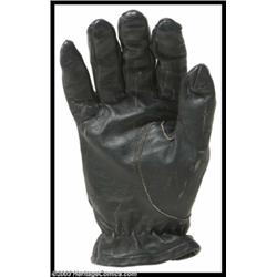 Arnold Schwarzenegger - Screen-Worn Black Leather Glove from "Terminator II"