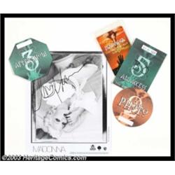 Madonna - Autographed Photo A beautiful black-and-white promotional photo autographed in thick p