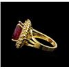 Image 3 : 14KT Yellow Gold 6.72 ctw Ruby and Diamond Ring