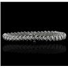 Image 2 : 14KT White Gold 3.37 ctw Diamond Tennis  Bracelet