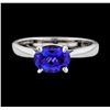 Image 2 : 1.29 ctw Tanzanite Ring - 14KT White Gold