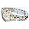 Image 2 : Rolex Two-Tone Diamond and Sapphire DateJust Ladies Watch