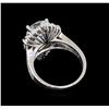 Image 3 : 4.40 ctw Aquamarine and Diamond Ring - 14KT White Gold