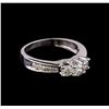 Image 1 : 0.60 ctw Diamond Ring - 14KT White Gold