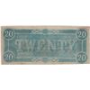 Image 2 : 1864 $20 Confederate States of America Bank Note