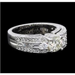 2.14 ctw Diamond Ring - 18KT White Gold