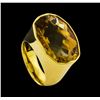 Image 4 : 14.85 ctw Citrine Ring - 18KT Yellow Gold