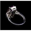 Image 3 : 14KT White Gold 4.89 ctw Ametrine Quartz and Diamond Ring