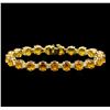 Image 1 : 14KT Yellow Gold 21.40 ctw Yellow Sapphire and Diamond Bracelet