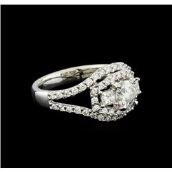 1.54 ctw Diamond Ring - 18KT White Gold