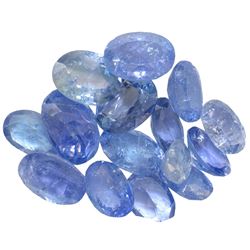 15.67 ctw Oval Mixed Tanzanite Parcel