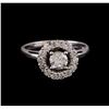 Image 2 : 14KT White Gold 0.86 ctw Diamond Ring