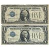 Image 1 : 1928 $1 Silver Certificate Currency Lot of 2