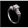 Image 4 : 0.50 ctw Diamond Ring - 14KT White Gold