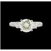 Image 2 : EGL USA Cert 3.25 ctw Diamond Ring - 18KT White Gold