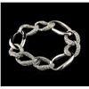 Image 2 : 18KT White Gold 3.59 ctw Diamond Bracelet