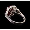 Image 3 : GIA Cert 8.62 ctw Ruby and Diamond Ring - 14KT White Gold