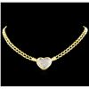 Image 1 : 0.81 ctw Diamond Heart Necklace - 14KT Yellow and White Gold