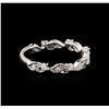 Image 2 : 18KT White Gold 0.22 ctw Diamond Ring