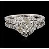 Image 1 : 14KT White Gold 1.49 ctw Diamond Ring