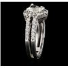 Image 3 : 14KT White Gold 1.49 ctw Diamond Ring