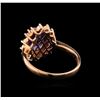 Image 3 : 14KT Rose Gold 2.06 ctw Tanzanite and Diamond Ring