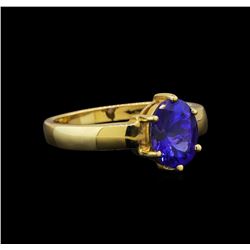 14KT Yellow Gold 2.35 ctw Tanzanite Ring