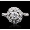 Image 2 : 18KT White Gold 1.98 ctw Diamond Ring