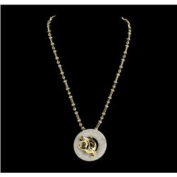 The Legend of the Dragon 18KT Gold 8.50 ctw Diamond Pendant With Chain