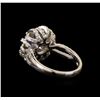 Image 3 : 14KT White Gold 1.17 ctw Tanzanite and Diamond Ring