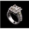 Image 4 : 5.91 ctw Diamond Ring - 14KT White Gold