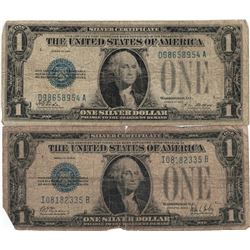 1928 $1 Silver Certificate Currency Lot of 2