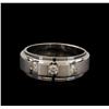 Image 2 : 14KT White Gold 0.43 ctw Diamond Ring