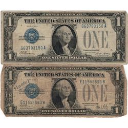 1928 $1 Silver Certificate Currency Lot of 2