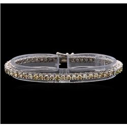 14KT White Gold 6.83 ctw Diamond Tennis Bracelet