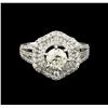 Image 3 : 14KT White Gold 1.72 ctw Diamond Ring