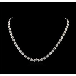 5.95 ctw Diamond Necklace - 18KT White Gold