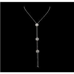 2.73 ctw Diamond Necklace - 14KT White Gold