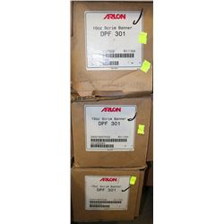 LOT OF THREE 60"X25YARD DPF 301 10OZ BANNER