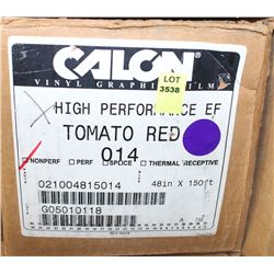 TOMATO RED 48" X 150' NON PERFORATED VINYL