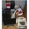 Image 1 : PALLET OF COMPUTERS, FAX MACHINE, PAPER CUTTER,