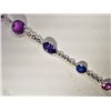Image 2 : #37-14KT WHITE GOLD SAPPHIRE BRACELET
