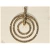 Image 1 : #6-10KT Y&W GOLD DIAMOND MOVEABLE PENDANT