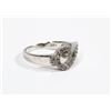 Image 2 : #25-STERLING SILVER CUBIC ZIRCONIA RING