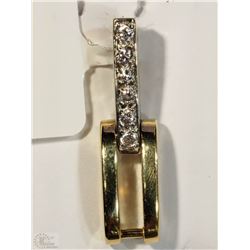 #31-14KT YELLOW GOLD DIAMOND PENDANT