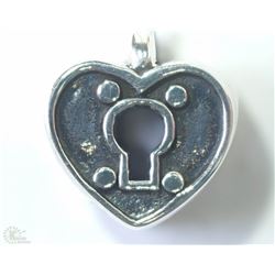 #43-STERLING SILVER HEART-SHAPED PERSONA PENDANT